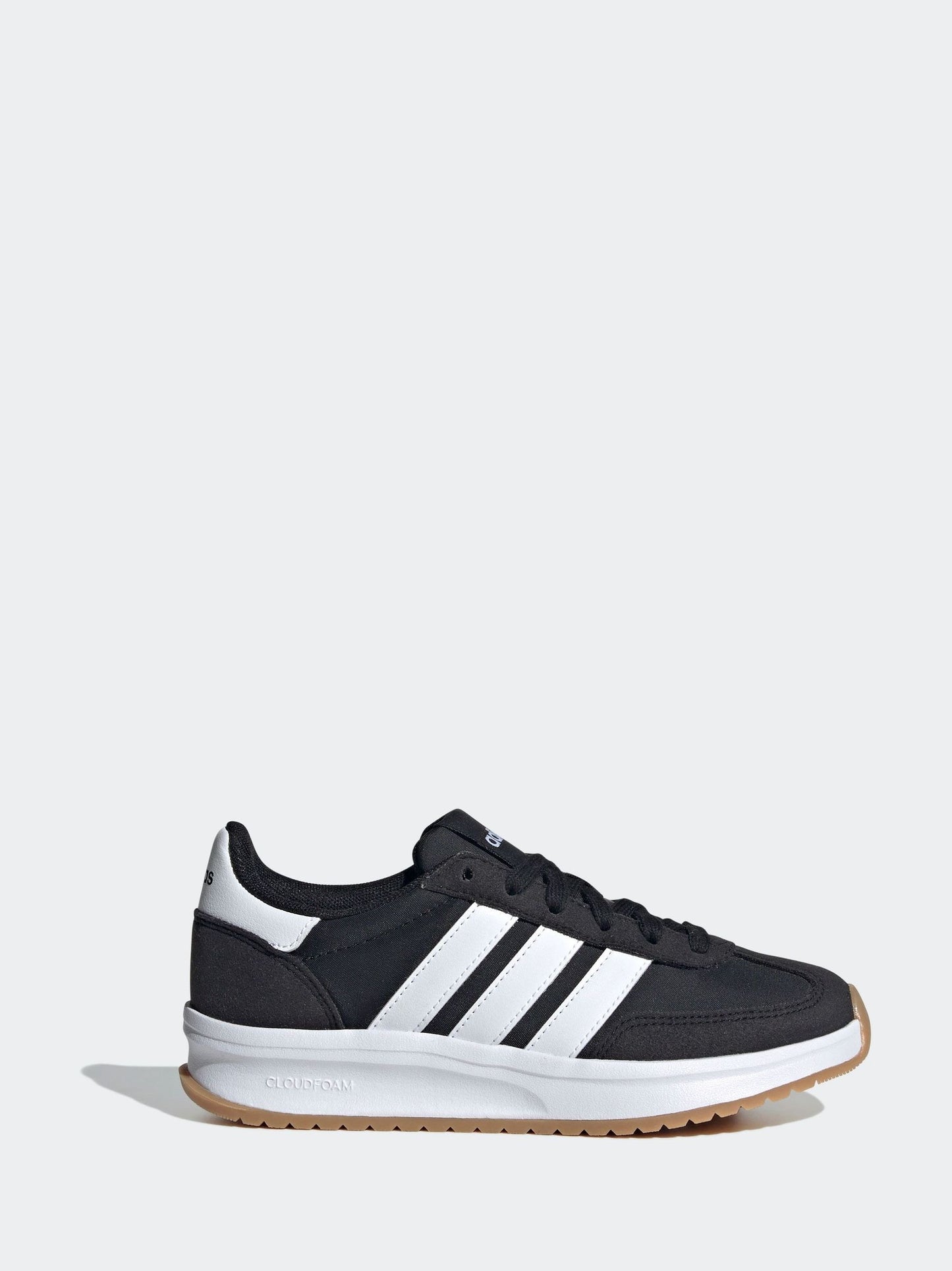 adidas Black/White Run 70s 2.0 Lace Junior Trainers image 1