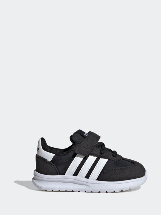 adidas Black/White Run 70s 2.0 Hook and Loop Infant Trainers image 1