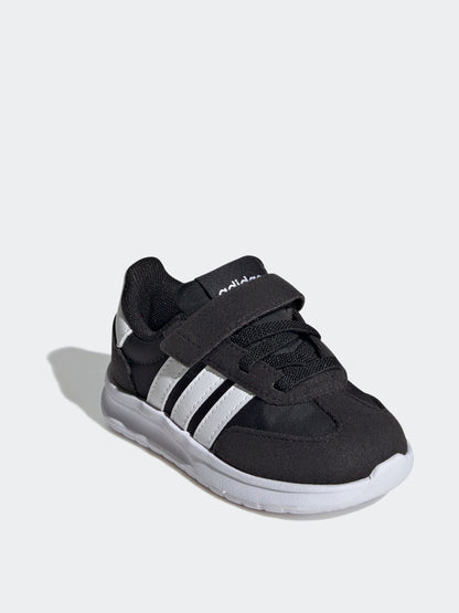 adidas Black/White Run 70s 2.0 Hook and Loop Infant Trainers image 2