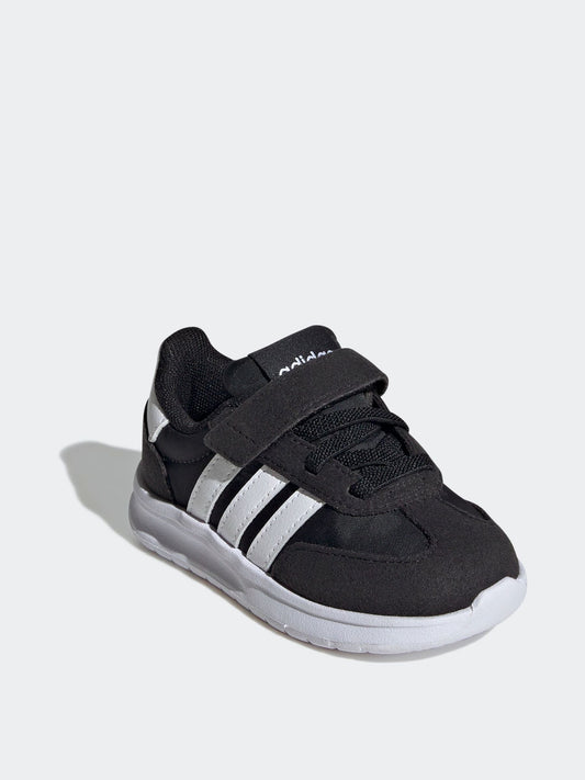 adidas Black/White Run 70s 2.0 Hook and Loop Infant Trainers image 2