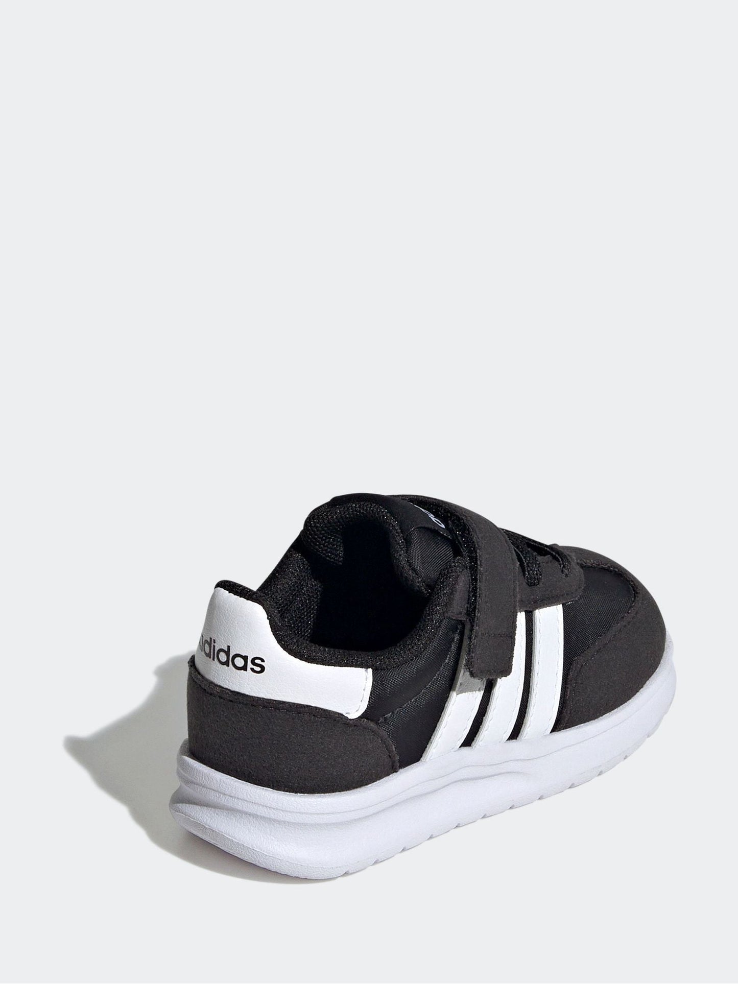 adidas Black/White Run 70s 2.0 Hook and Loop Infant Trainers image 4