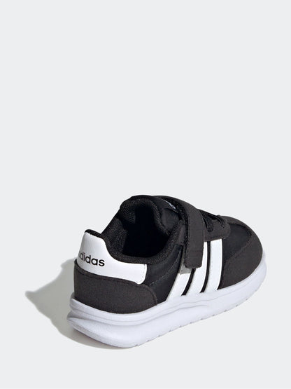 adidas Black/White Run 70s 2.0 Hook and Loop Infant Trainers image 4