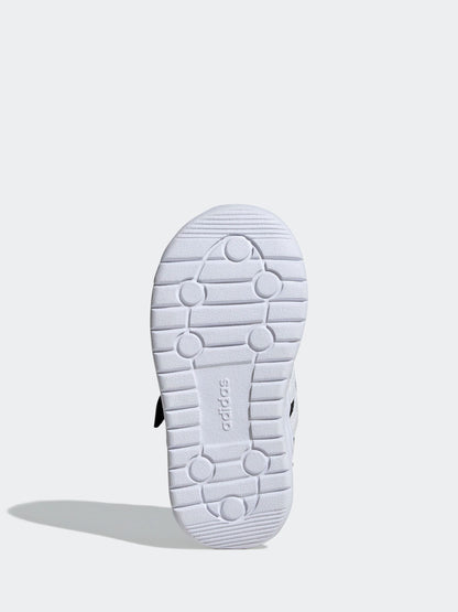 adidas Black/White Run 70s 2.0 Hook and Loop Infant Trainers image 8