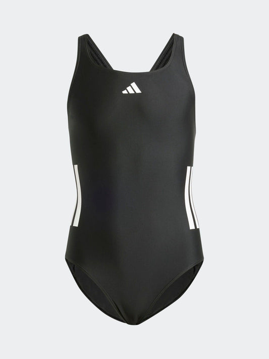 Dsiney Kidz - adidas Black 3-Stripes C-Back Kids Swimsuit image 1