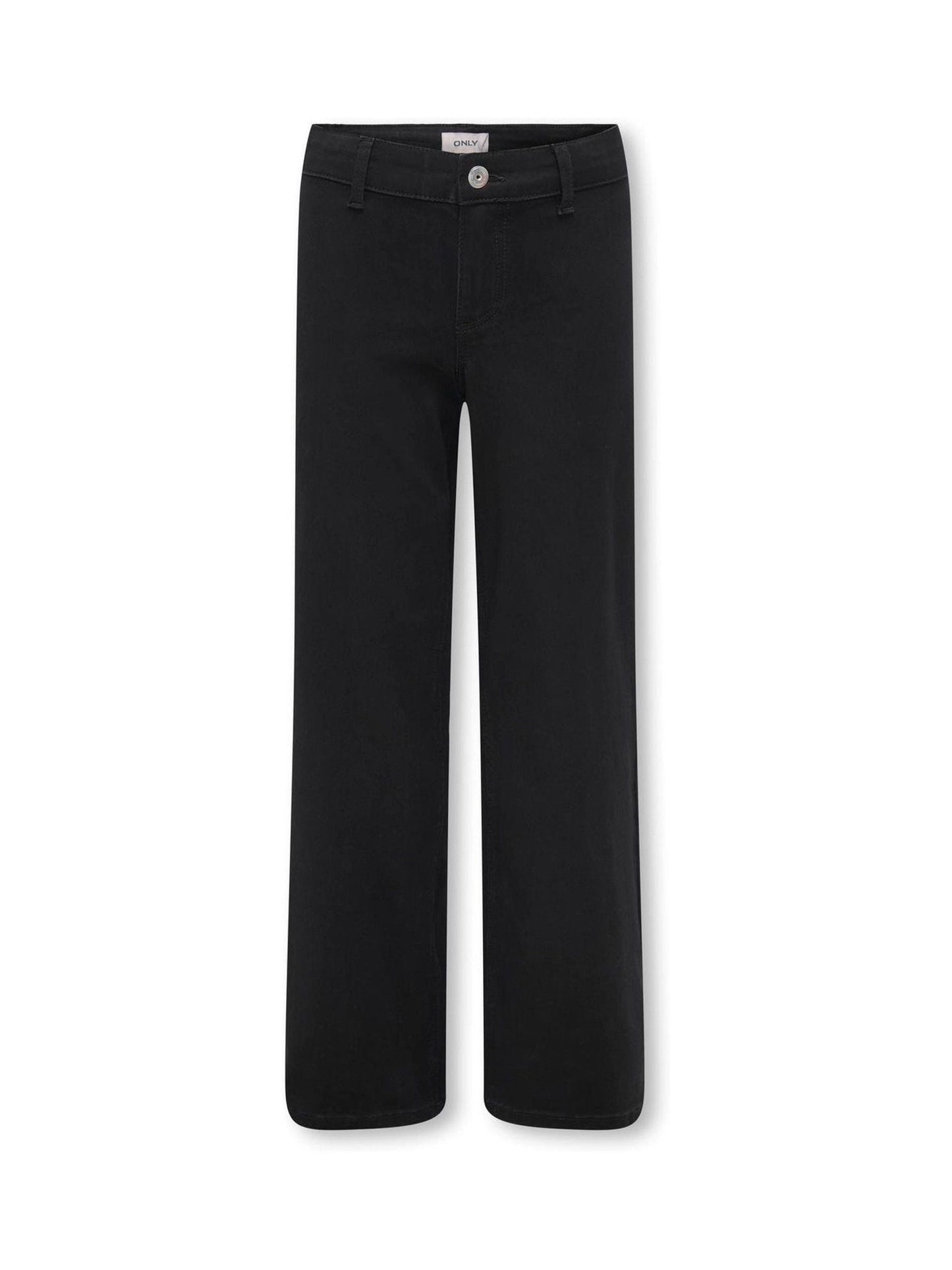 Dsiney Kidz - ONLY KIDS Black High Waisted Wide Leg Jeans With Stretch image 1