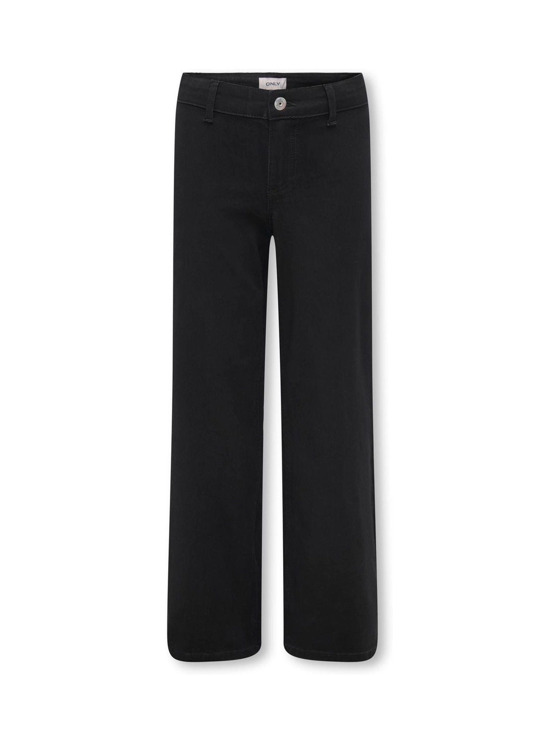 Dsiney Kidz - ONLY KIDS Black High Waisted Wide Leg Jeans With Stretch image 1