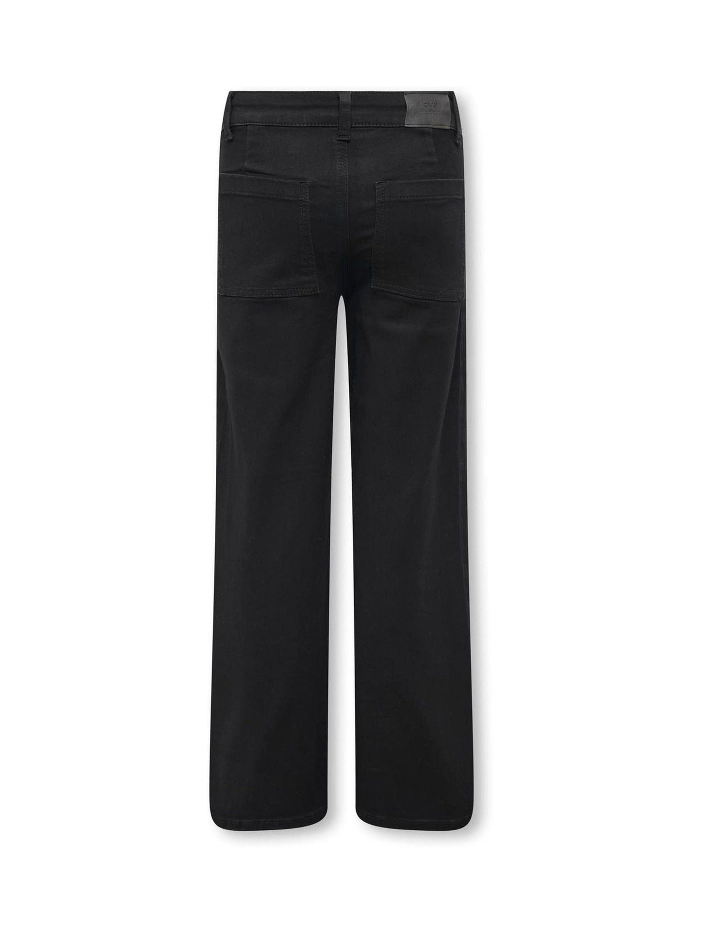 Dsiney Kidz - ONLY KIDS Black High Waisted Wide Leg Jeans With Stretch image 2