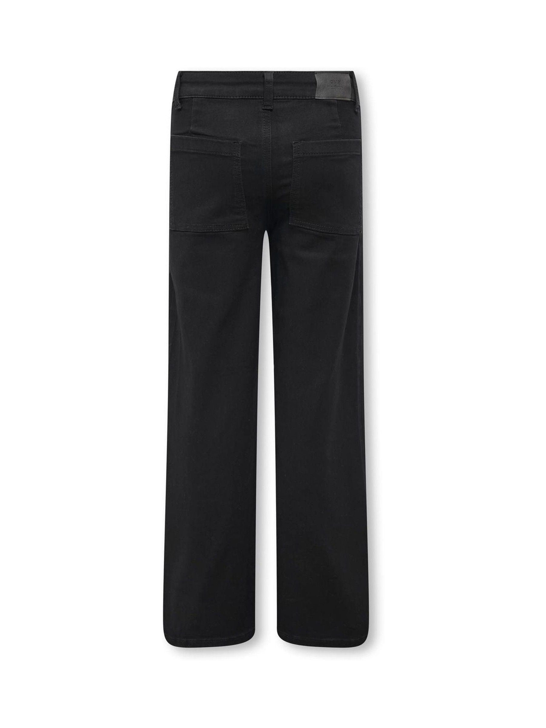 Dsiney Kidz - ONLY KIDS Black High Waisted Wide Leg Jeans With Stretch image 2