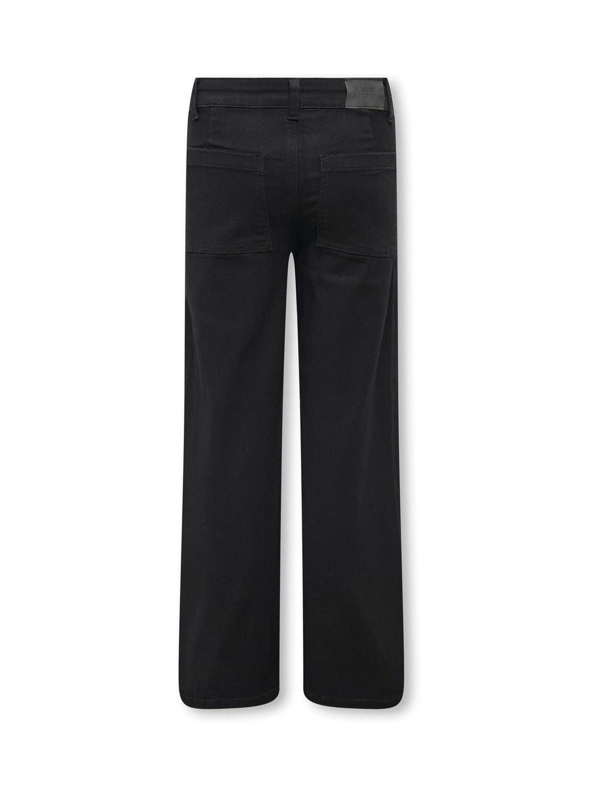 Dsiney Kidz - ONLY KIDS Black High Waisted Wide Leg Jeans With Stretch image 2
