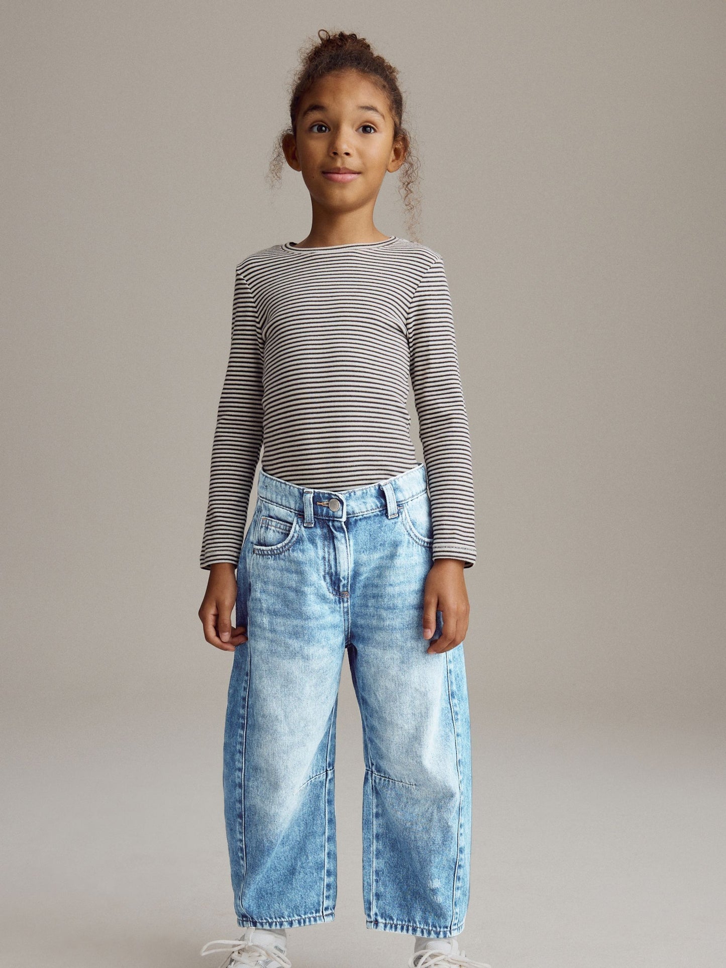 Dsiney Kidz - Mid Blue Denim Volume Barrel Jeans (3-16yrs) image 2