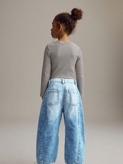 Dsiney Kidz - Mid Blue Denim Volume Barrel Jeans (3-16yrs) image 3