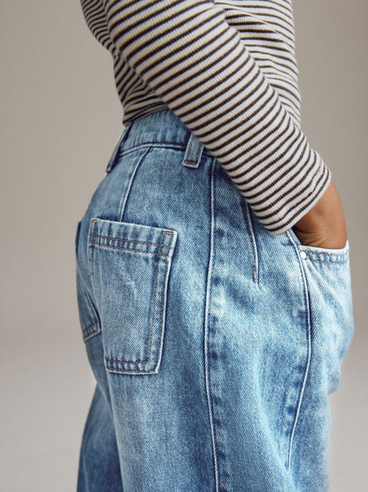 Dsiney Kidz - Mid Blue Denim Volume Barrel Jeans (3-16yrs) image 4