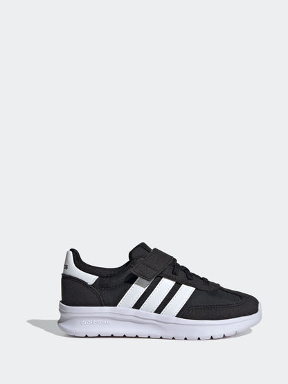 adidas Black/White Run 70s 2.0 Hook and Loop Kids Trainers image 1