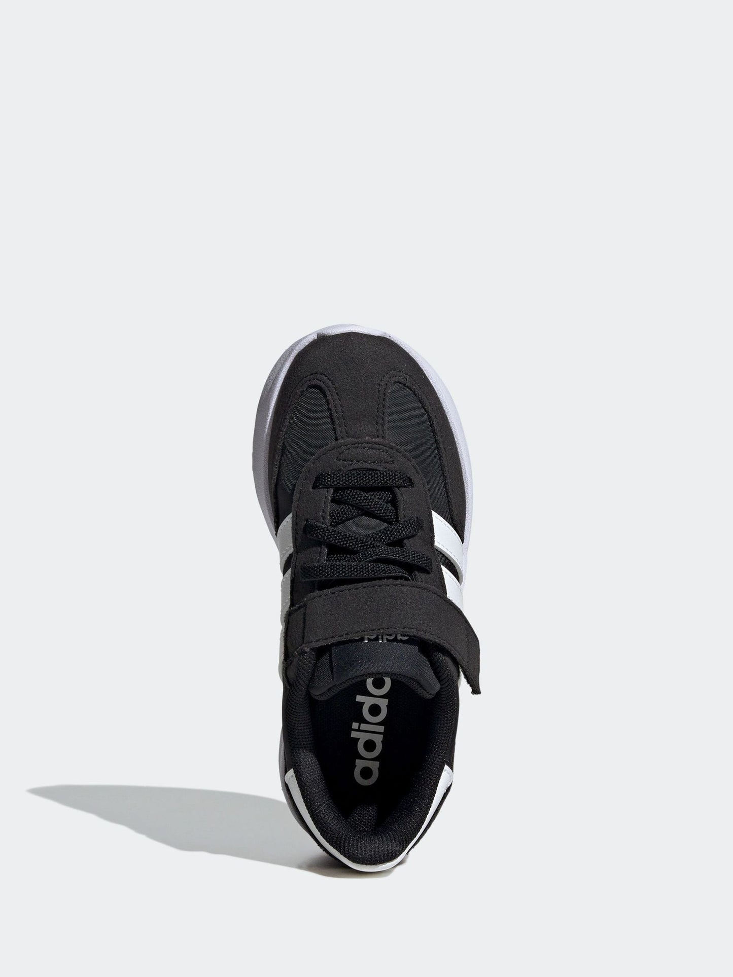 adidas Black/White Run 70s 2.0 Hook and Loop Kids Trainers image 7