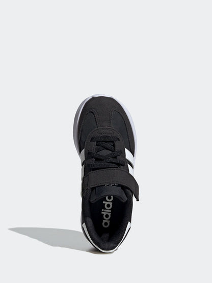adidas Black/White Run 70s 2.0 Hook and Loop Kids Trainers image 7