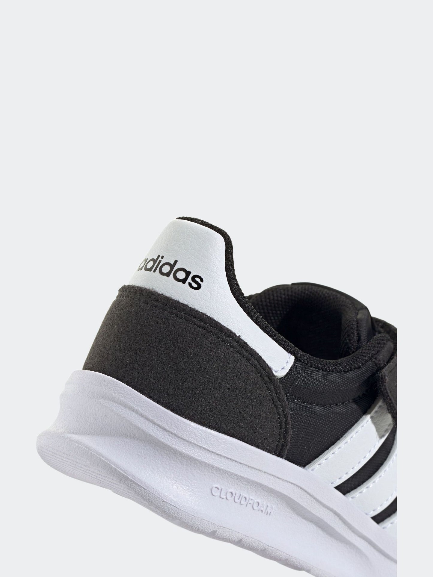 adidas Black/White Run 70s 2.0 Hook and Loop Kids Trainers image 9