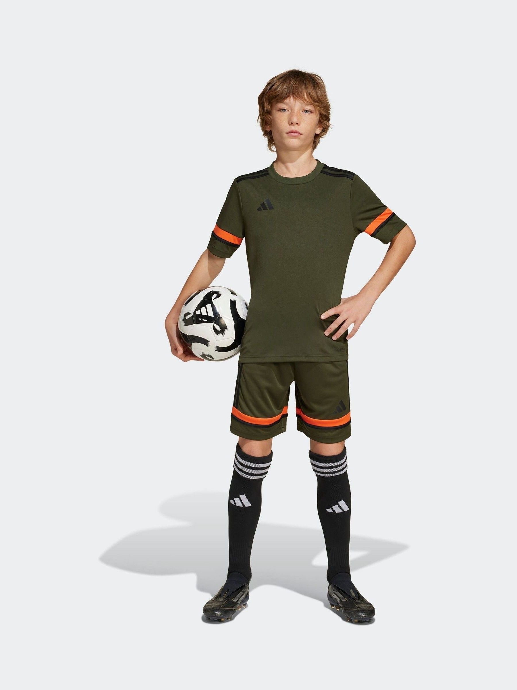 Dsiney Kidz - adidas Khaki Green Squadra 25 Kids Jersey image 3