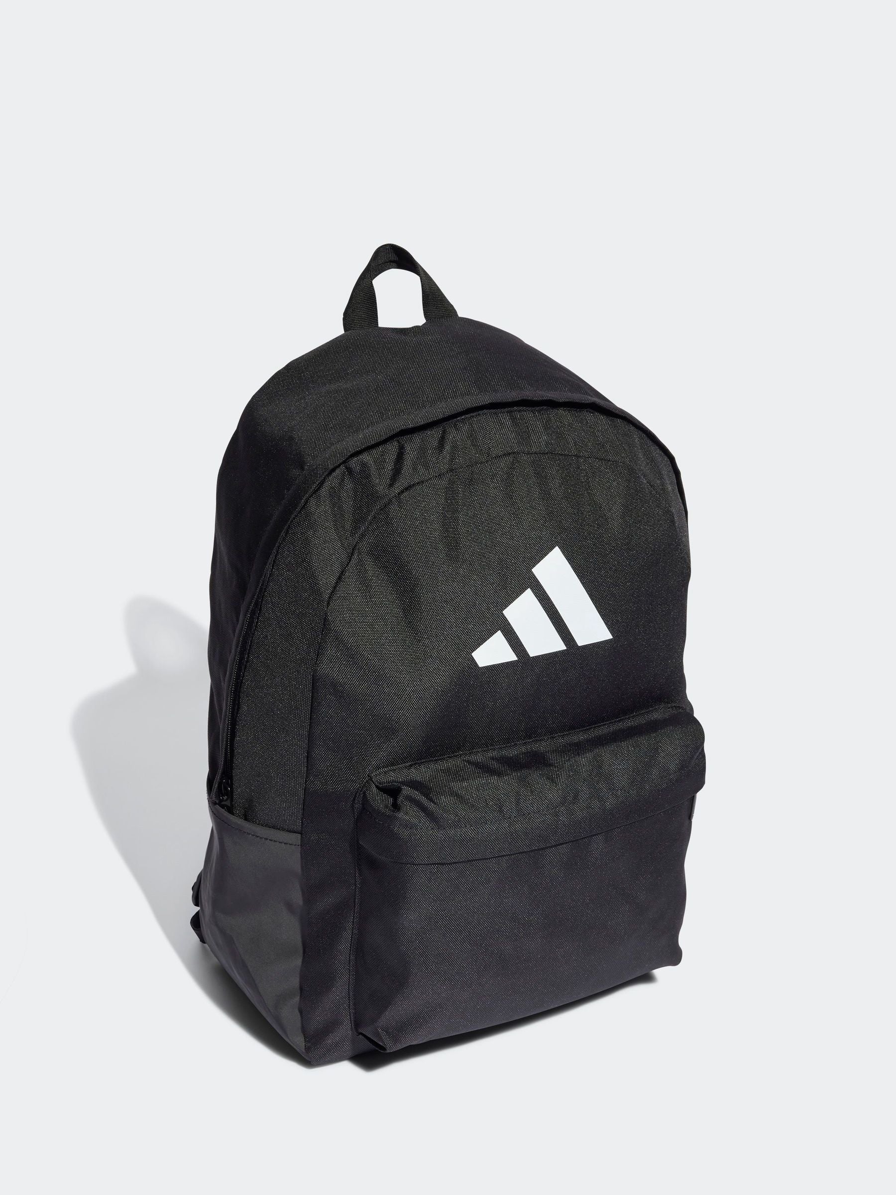 adidas Black Chrome Classic 3 Bar Logo Backpack image 1