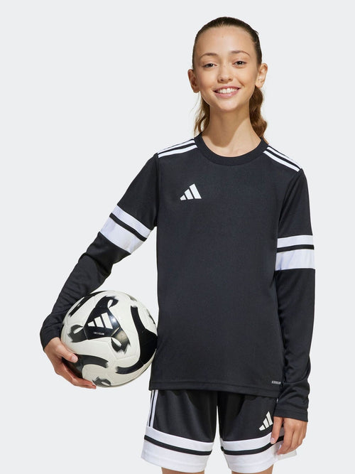 Dsiney Kidz - adidas Black Squadra 25 Long Sleeve Kids Football shirt image 1