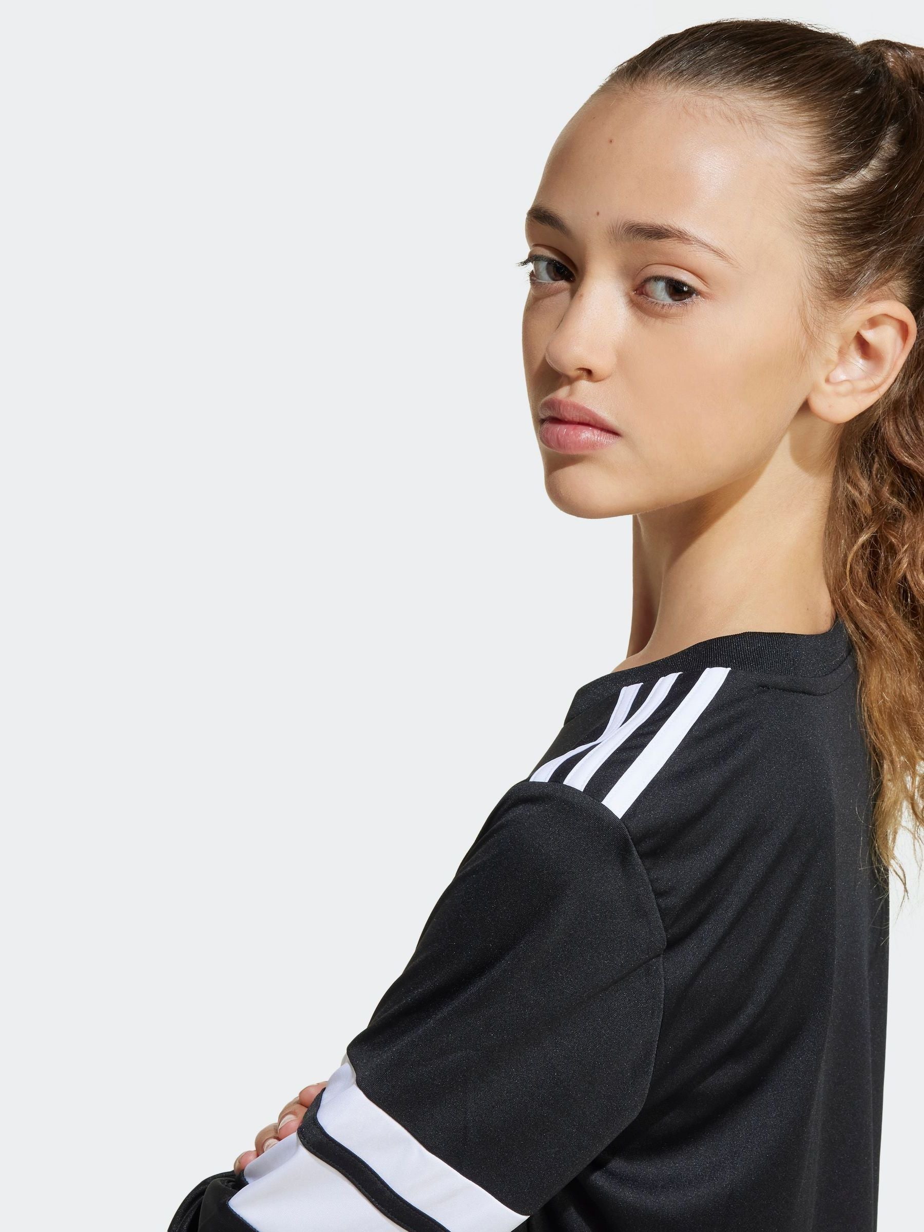 Dsiney Kidz - adidas Black Squadra 25 Long Sleeve Kids Football shirt image 4