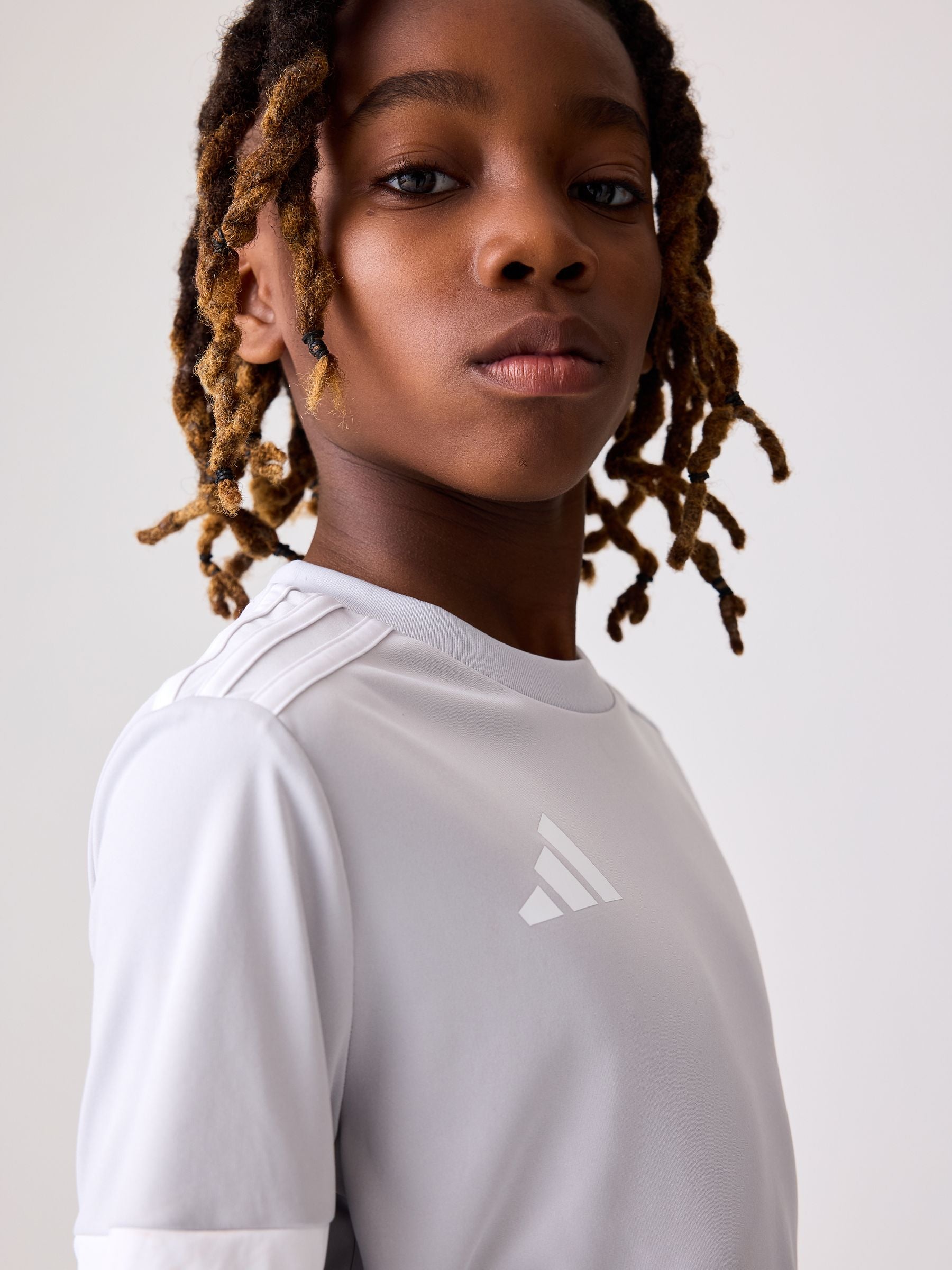 Dsiney Kidz - adidas Grey Squadra 25 Kids Jersey image 4