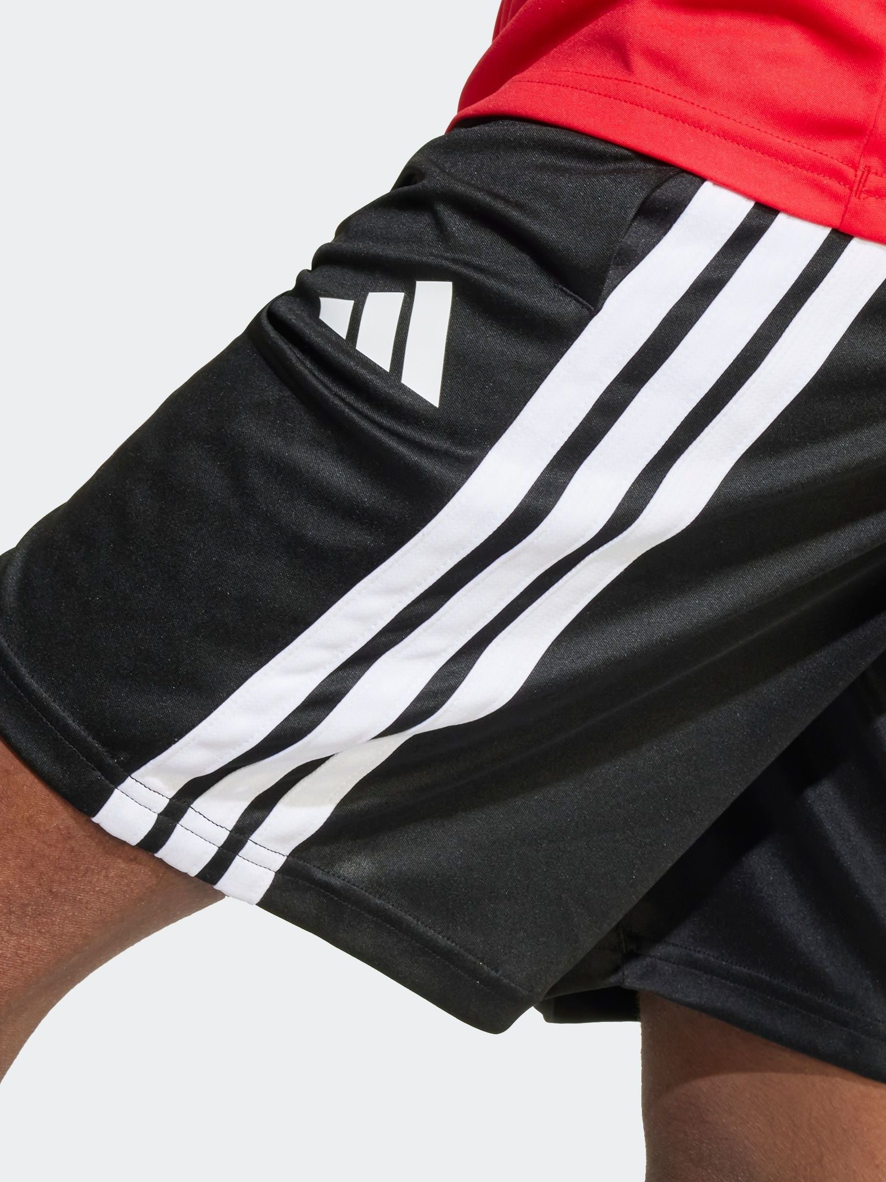 Dsiney Kidz - adidas Red Train Essentials 3-Stripes Kids T-Shirt & Shorts Set image 5