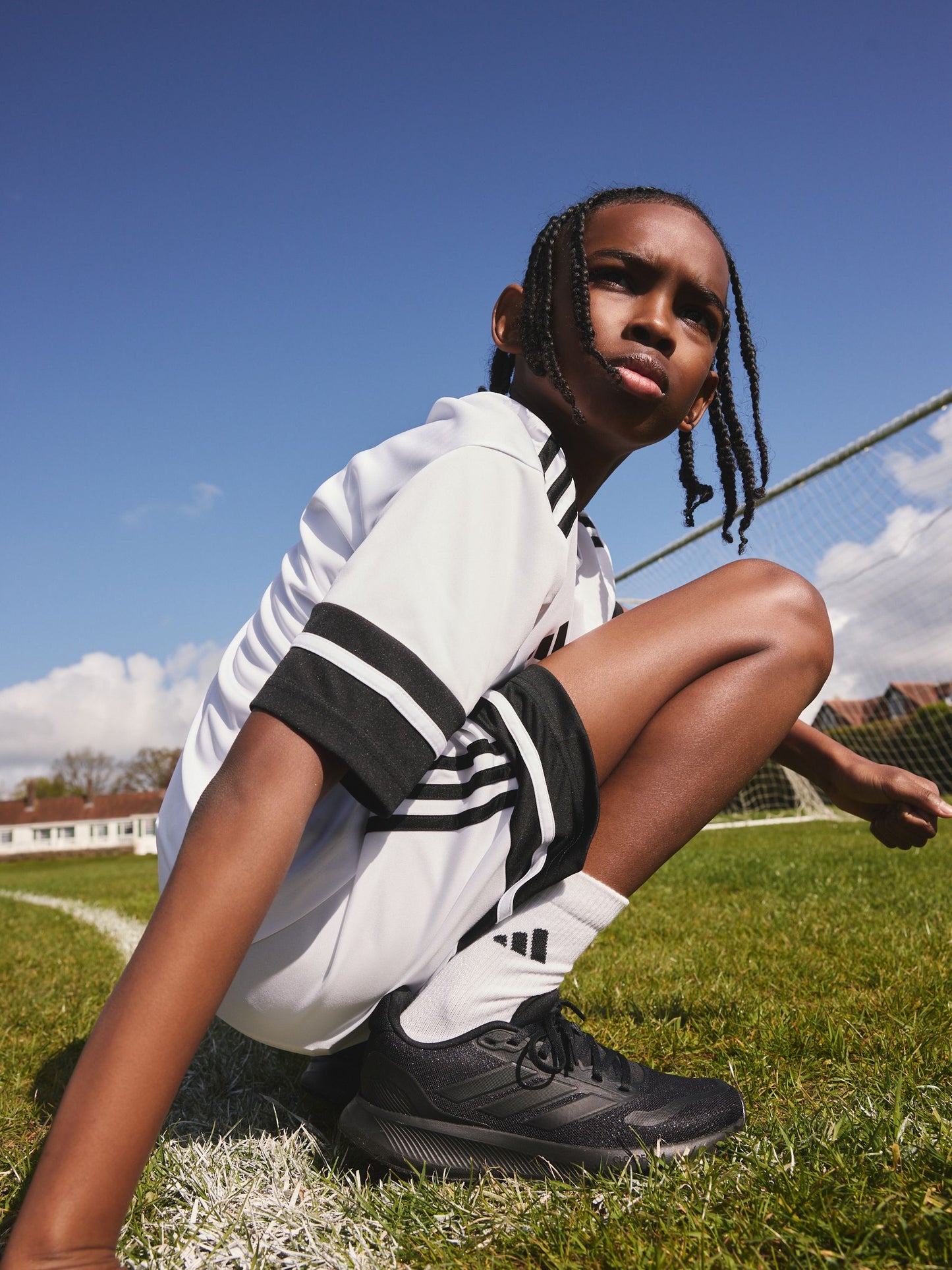 Dsiney Kidz - adidas White/Black Squadra 25 Kids Jersey image 2
