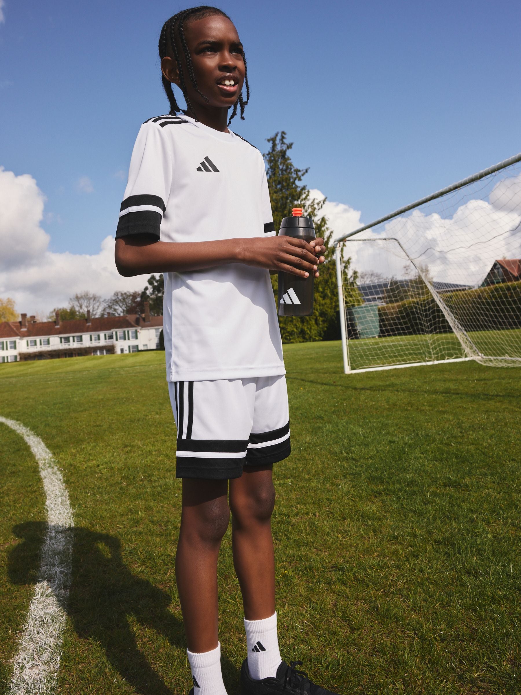 Dsiney Kidz - adidas White/Black Squadra 25 Kids Jersey image 3
