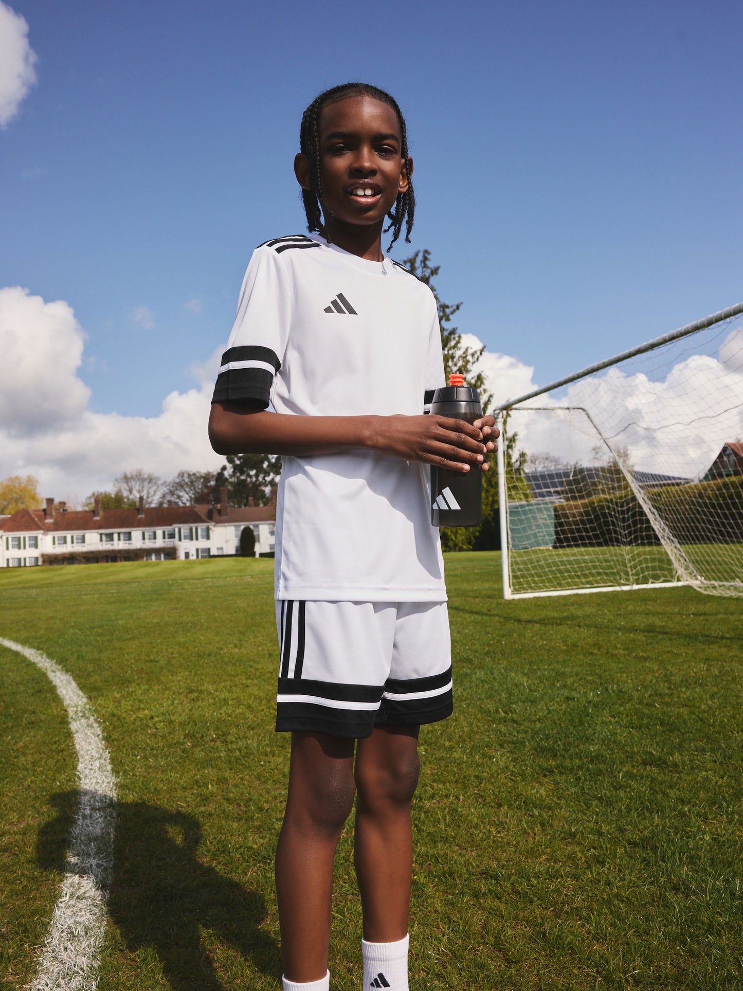 Dsiney Kidz - adidas White/Black Squadra 25 Kids Jersey image 4