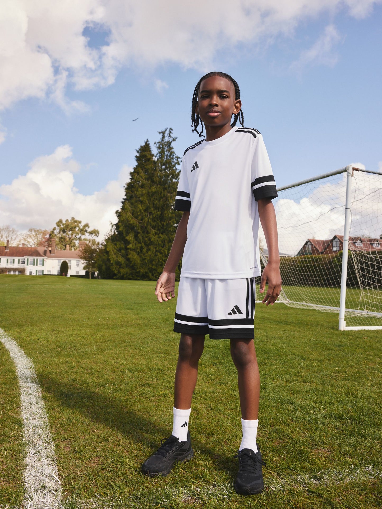 Dsiney Kidz - adidas White/Black Squadra 25 Kids Jersey image 5