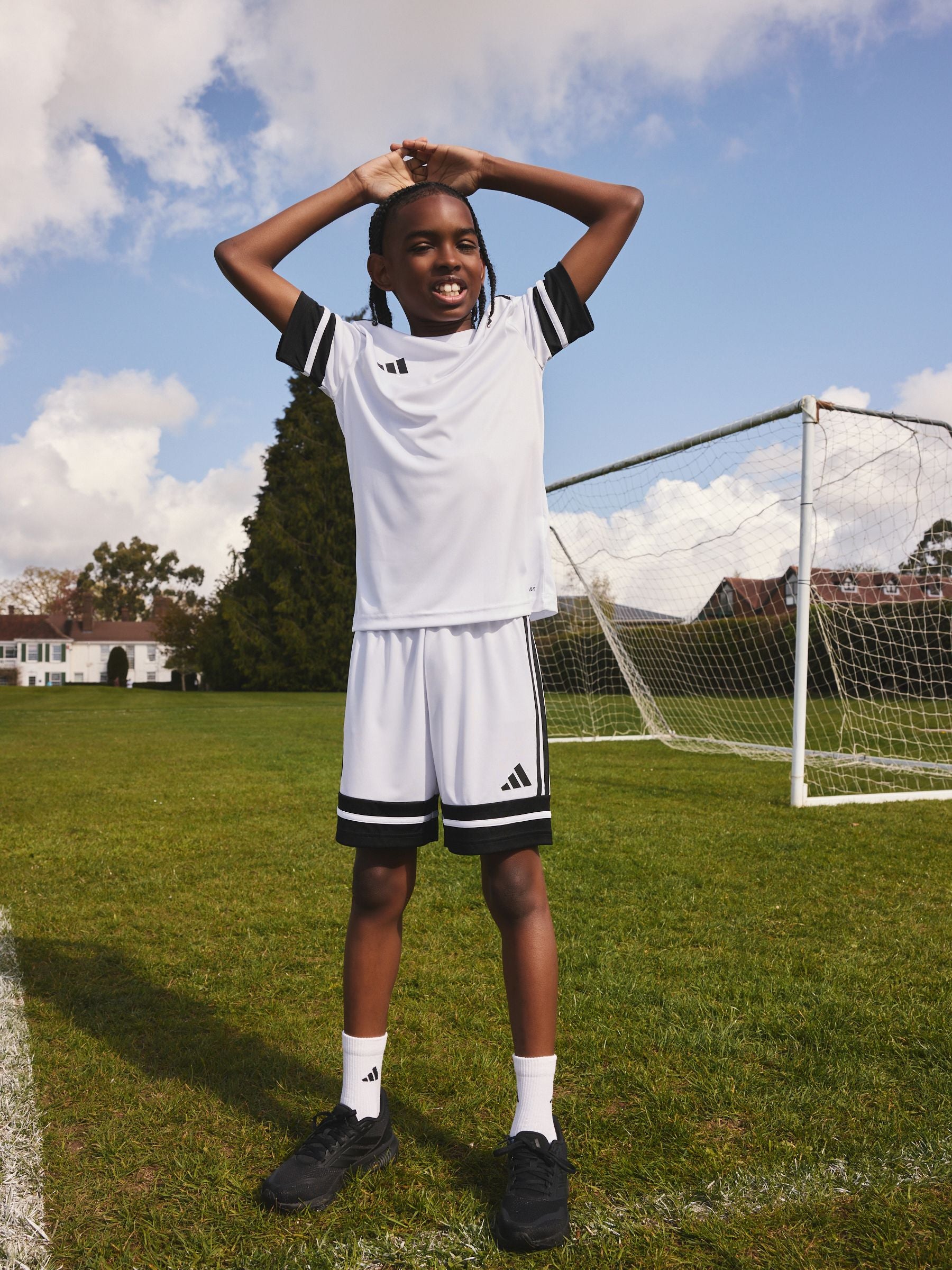 Dsiney Kidz - adidas White/Black Squadra 25 Kids Jersey image 6