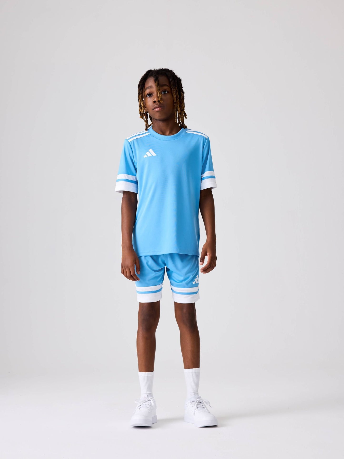 Dsiney Kidz - adidas Light Blue Squadra 25 Kids Shorts image 4