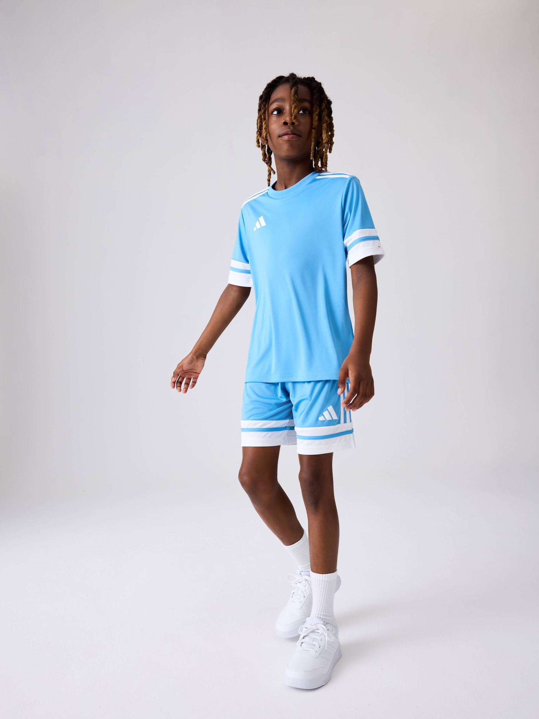 Dsiney Kidz - adidas Light Blue Squadra 25 Kids Shorts image 5
