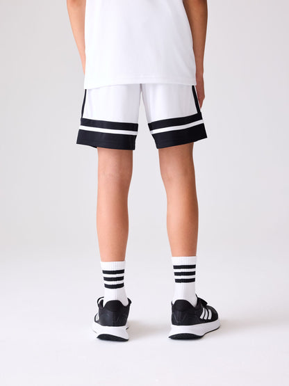 Dsiney Kidz - adidas White Squadra 25 Kids Shorts image 4
