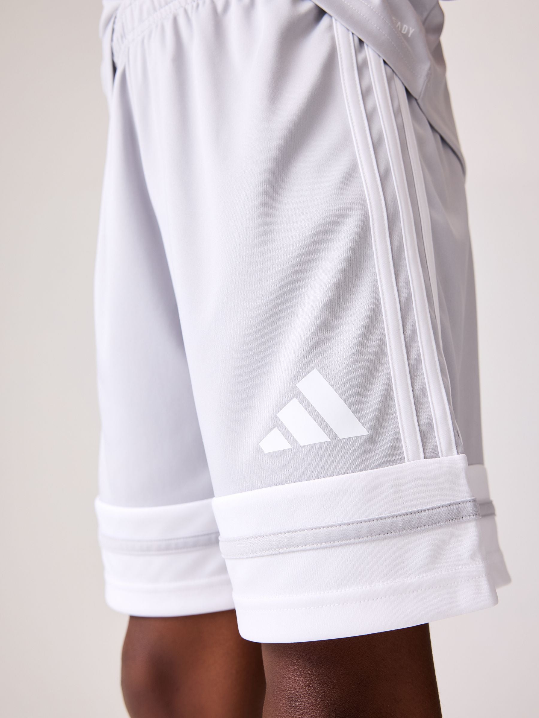 Dsiney Kidz - adidas White Grey Squadra 25 Kids Shorts image 4