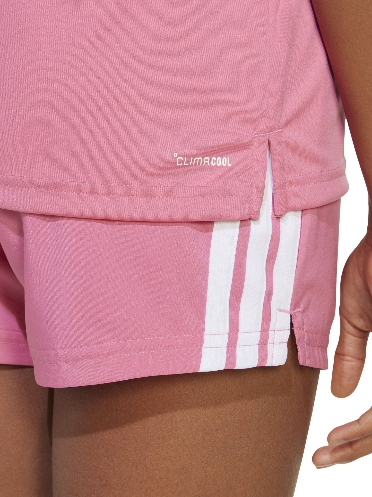 Dsiney Kidz - adidas Dark Pink Training Essentials 3-Stripes Kids T-Shirt image 5