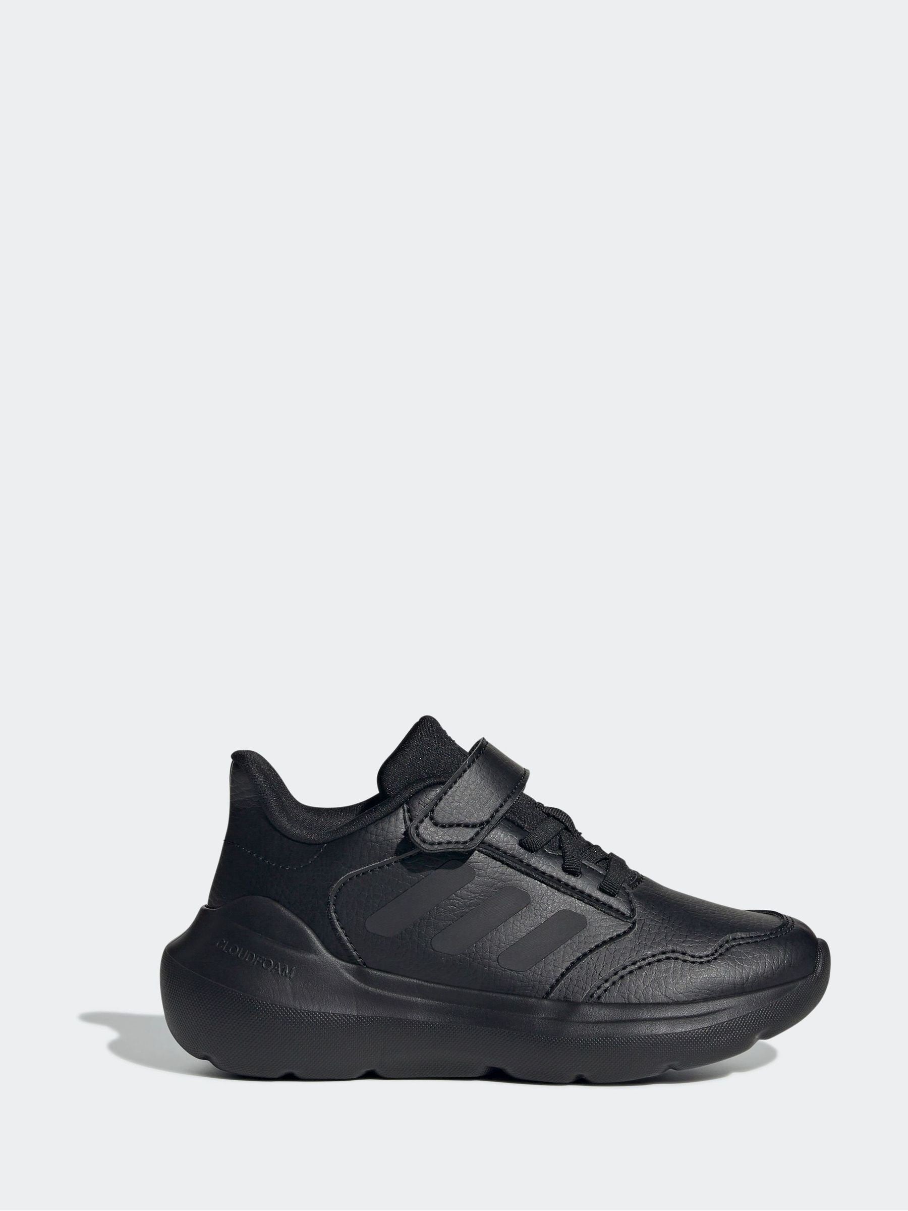 adidas Black Hook and Loop Tensaur Run 3.0 Junior Trainers image 1