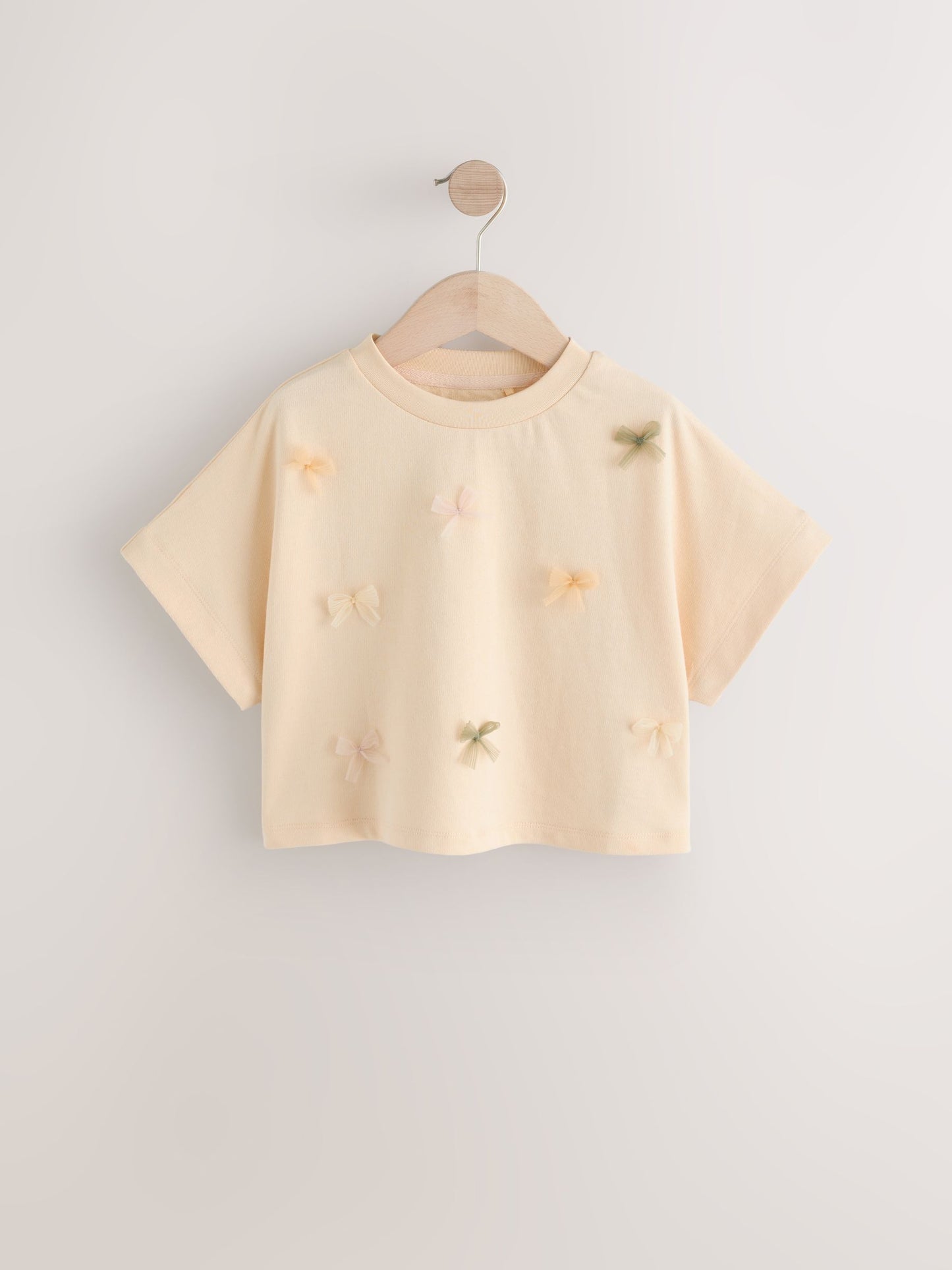 Dsiney Kidz - Ecru Boxy Bows T-Shirt (3-16yrs) image 4