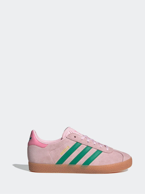adidas Originals Pink/Green Junior Gazelle Trainers image 1