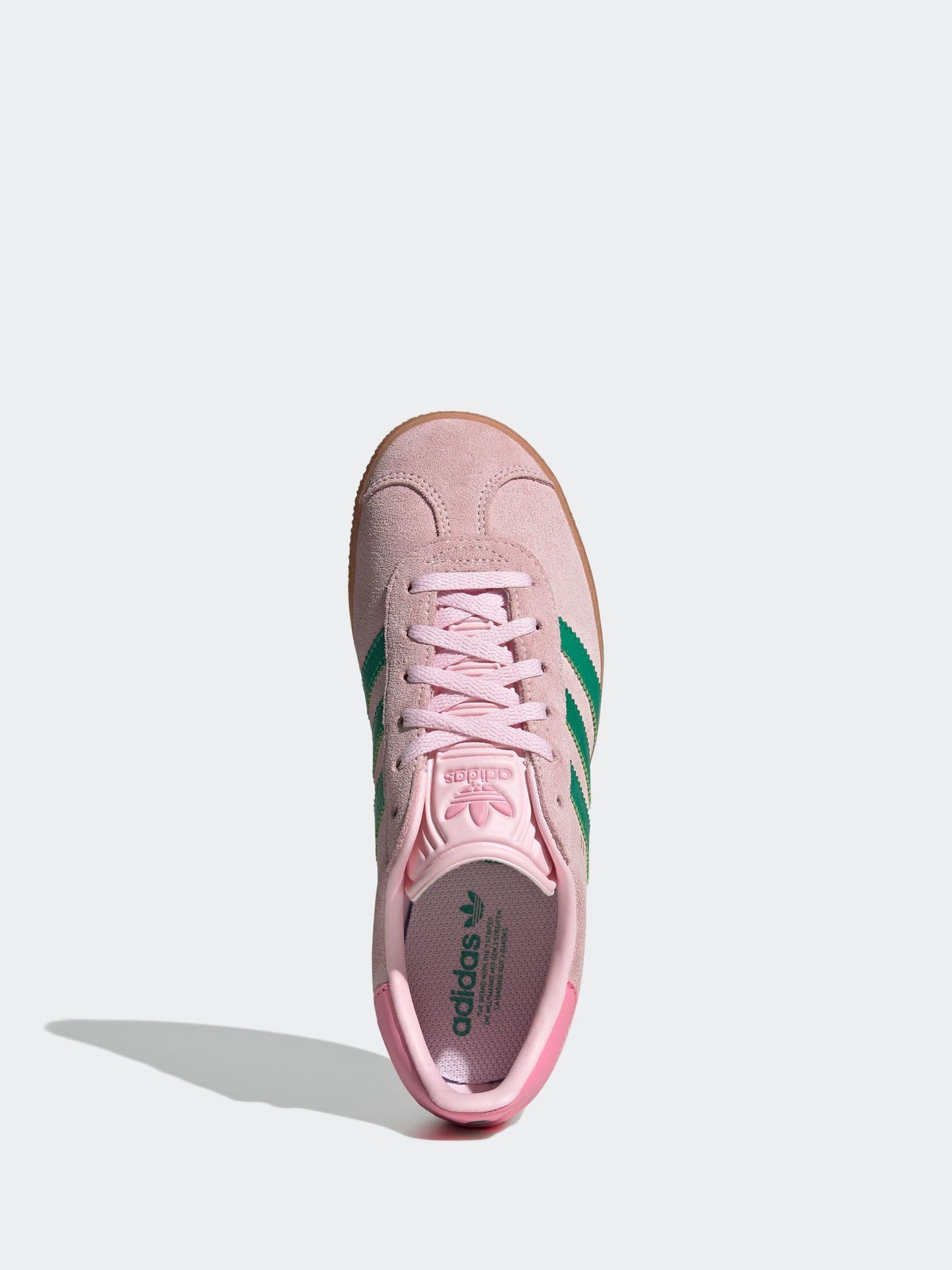 adidas Originals Pink/Green Junior Gazelle Trainers image 6