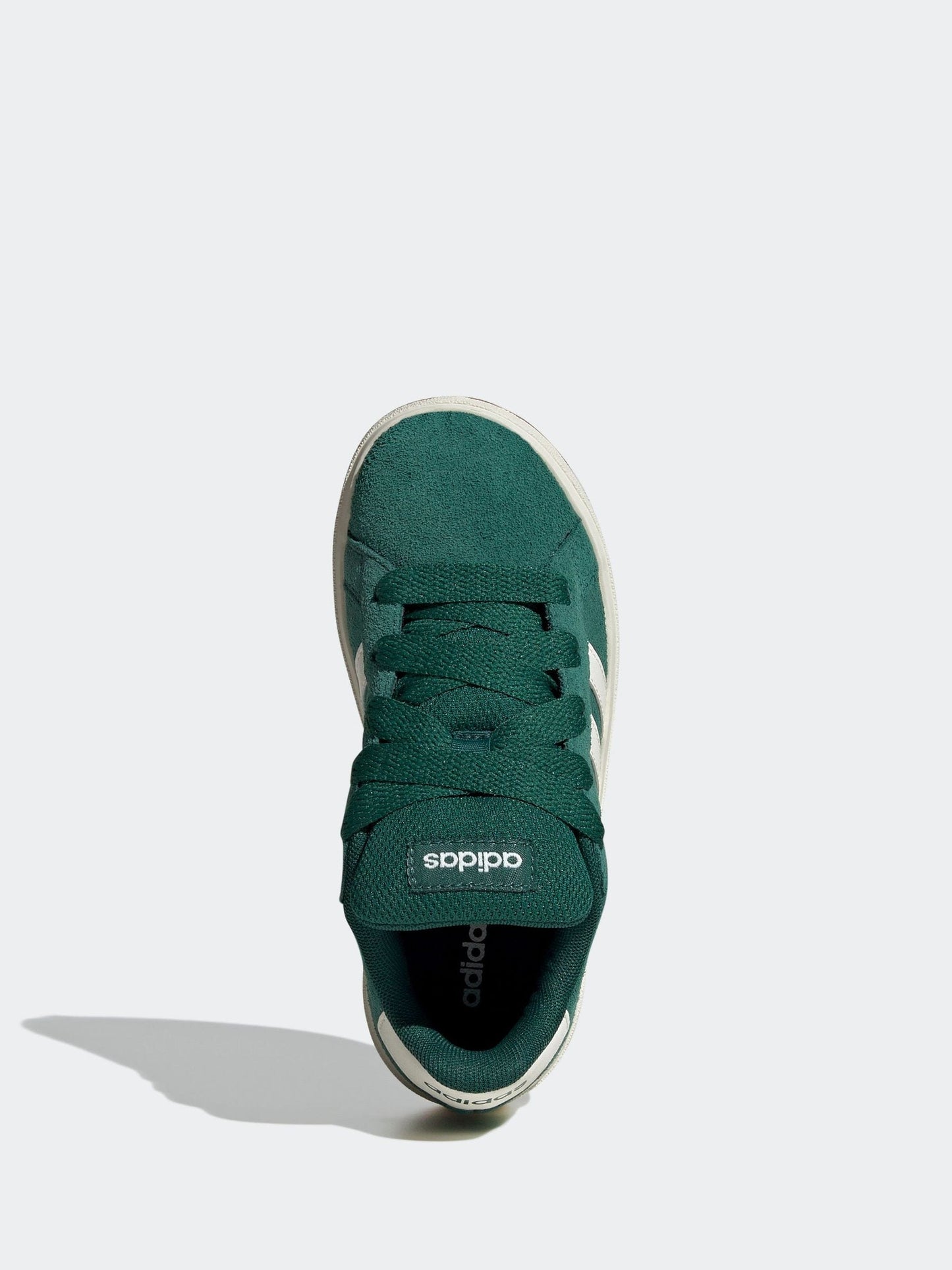 adidas Green Grand Court 00s Suede Lace Kids Trainers image 7