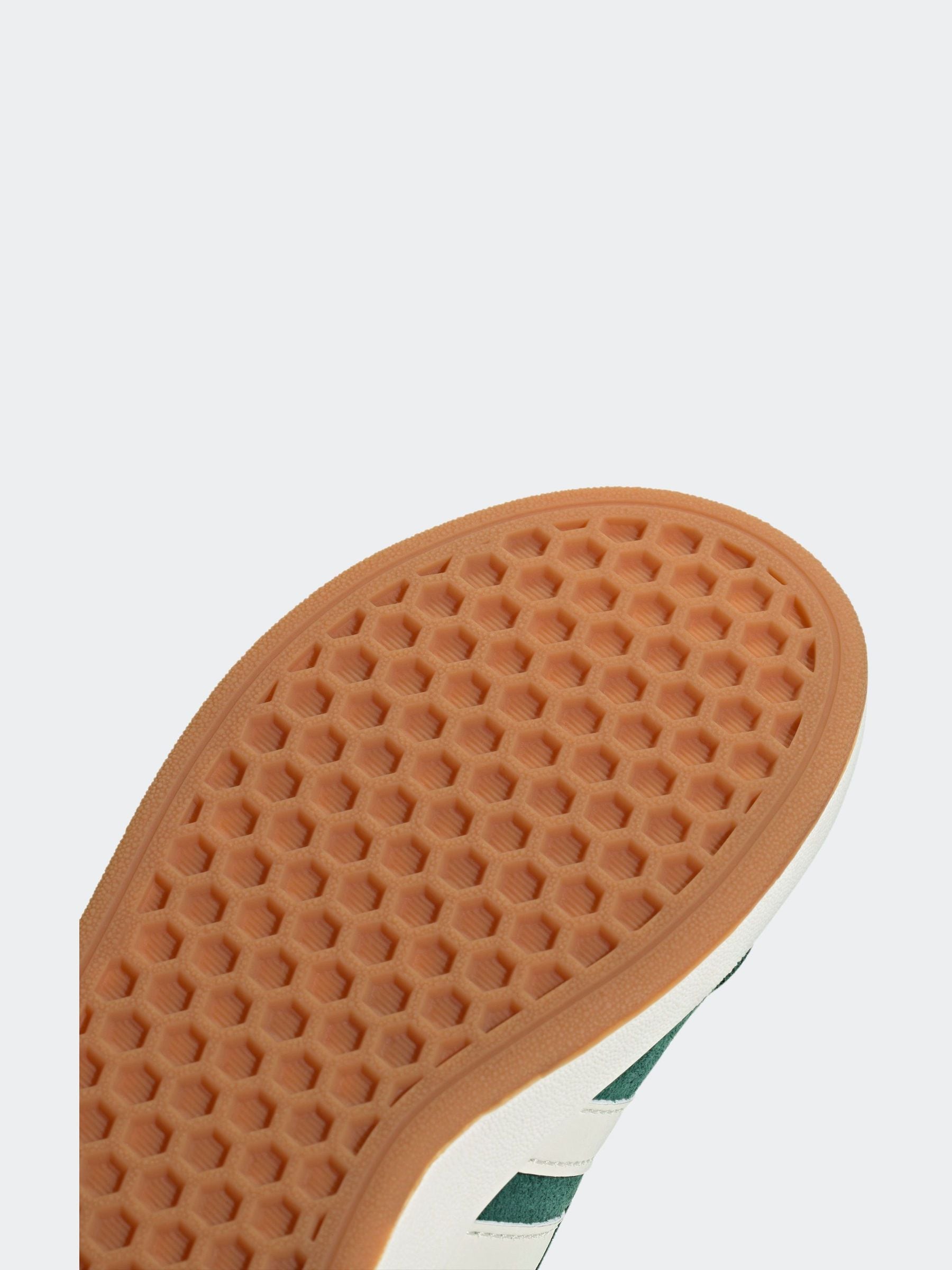 adidas Green Grand Court 00s Suede Elastic Lace Kids Trainers image 9