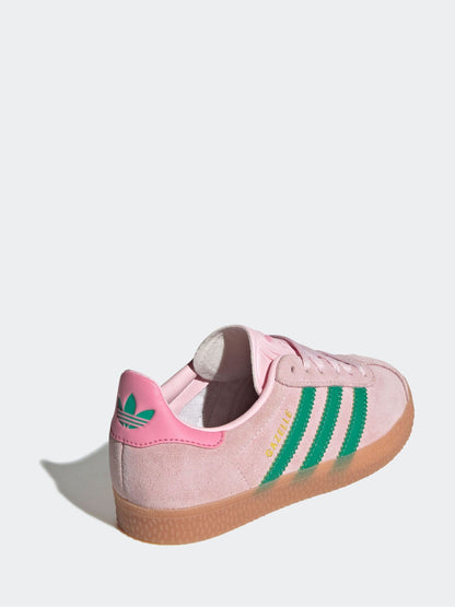 adidas Originals Light Pink Gazelle Kids Trainers image 11