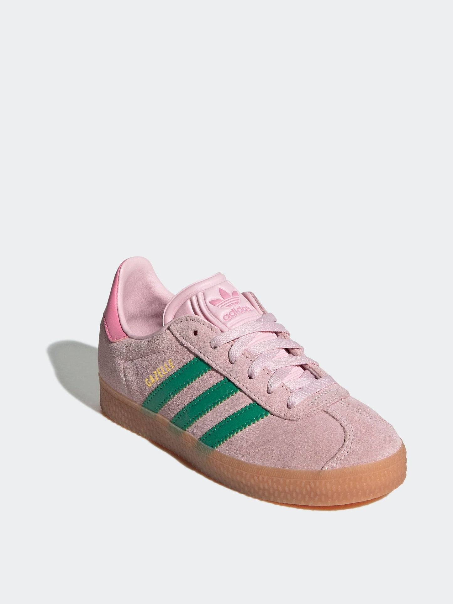 adidas Originals Light Pink Gazelle Kids Trainers image 3