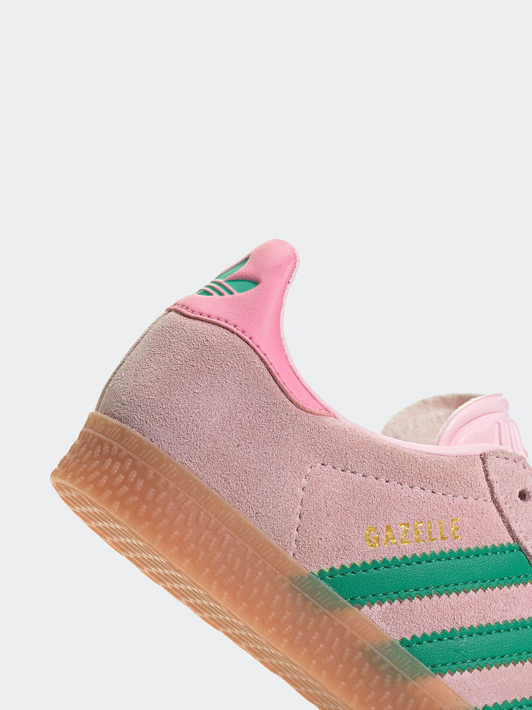 adidas Originals Light Pink Gazelle Kids Trainers image 8
