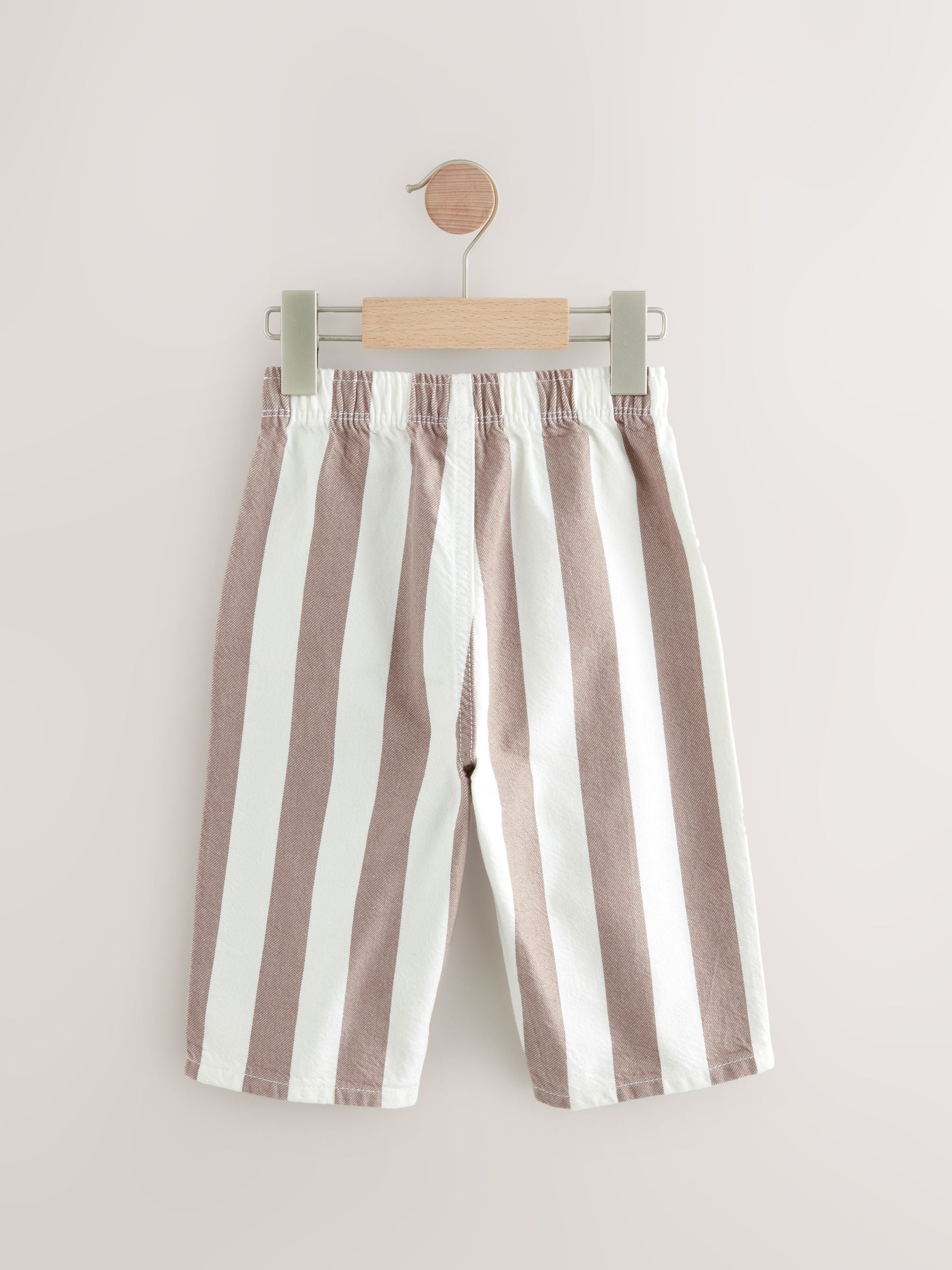 Dsiney Kidz - Neutral/Ecru Stripe Pull On Wide Trousers (3mths-7yrs) image 6