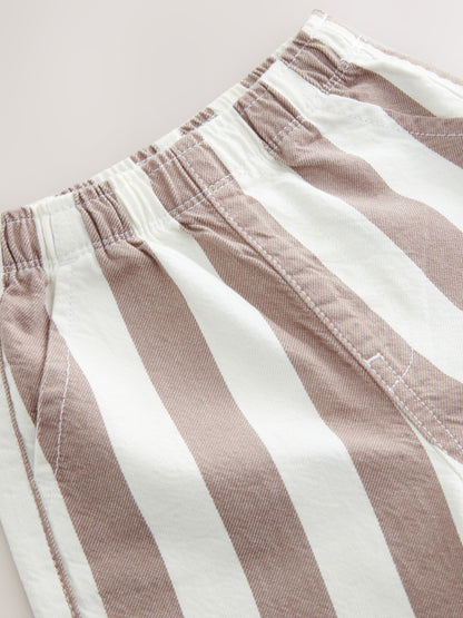Dsiney Kidz - Neutral/Ecru Stripe Pull On Wide Trousers (3mths-7yrs) image 7