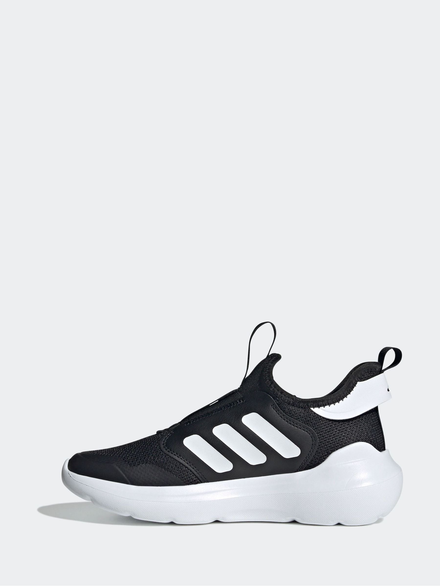 adidas Black/White Tensaur Comfort Slip On Junior Trainers image 3