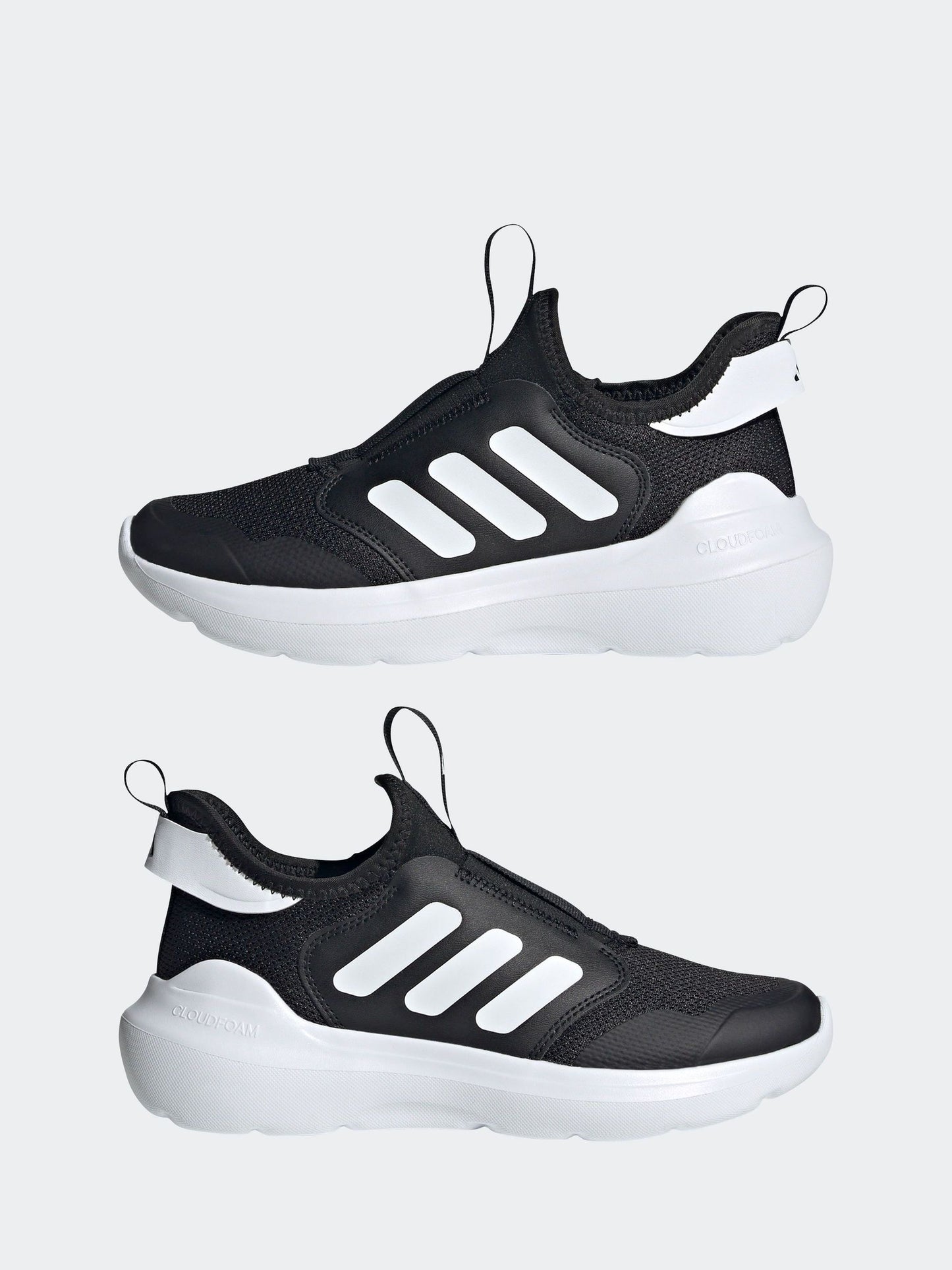 adidas Black/White Tensaur Comfort Slip On Junior Trainers image 5