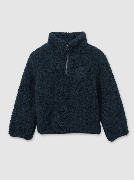 Dsiney Kidz - Reiss Navy Dalton Logo Embroidered Fleece Sweatshirt image 2